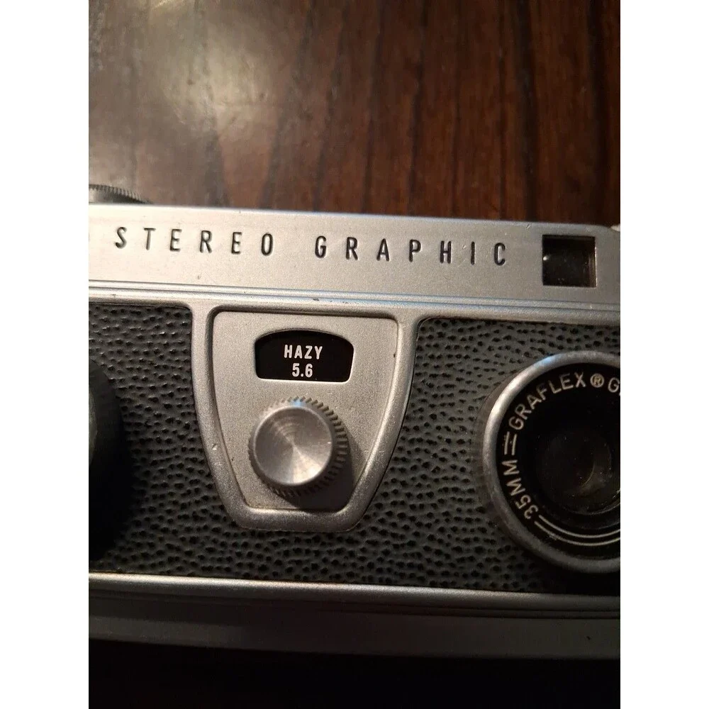 Graflex Stereo Graphic Camera 1002396 Vintage Film Camera Untested As Is